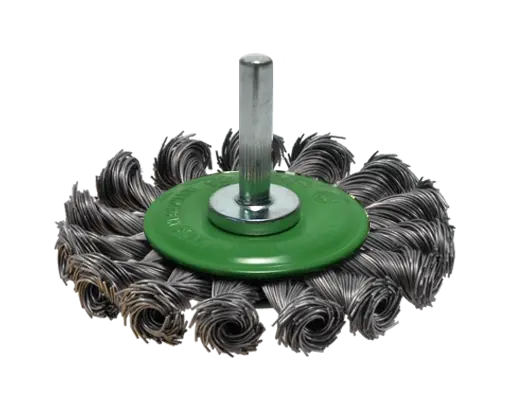 BROSSE CIRCULAIRE SUR TIGE DE 6 MM Ø75 MM ÉP.12 MM Acier ou Inox - Osborn