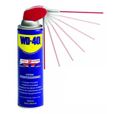 LOT DE 6 Spray Multi fonction lubrifie, nettoie, protège, dégrippe (500ml) - WD40