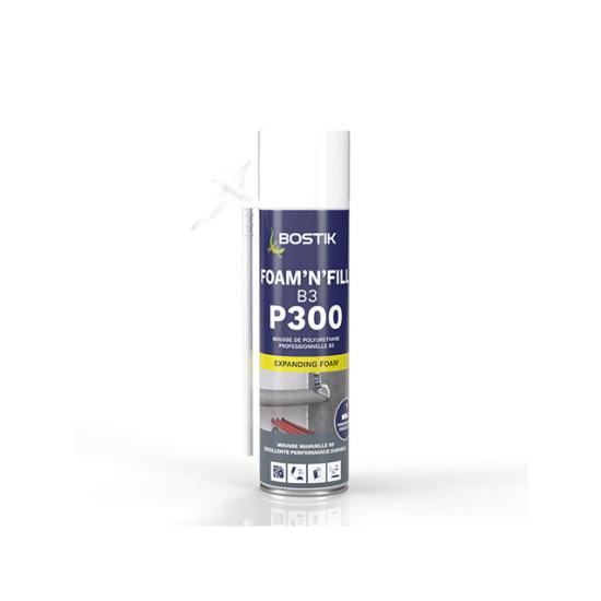 Mousse Polyuréthane Mono Composant 500ml P300 B3 Manuelle FOAM'N'FILL - Bostik