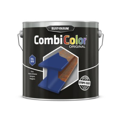 Peinture CombiColor Mtal 2,50L Bleu Gentiane Brillant RAL 5010 (7326.2.5) - Rust Oleum