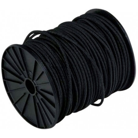 Sandow en bobine noir Ø8mmx100m (4,2 kg) - Corderies tournonaises