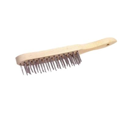 Brosse  manche 280x35mm inox rond pour abrasif - Kibros