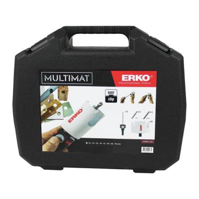 Scie trépan carbure multimat multi-matériaux Ø22-102mm 47900A-EZC (Coffret de 13) - Erko