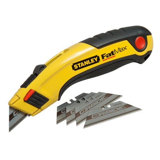 Cutter couteau à lame retractable Fatmax (5 lames carbide) - Stanley