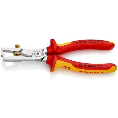 Coupe-câbles à dénuder Strix 180mm Ø15 - Knipex