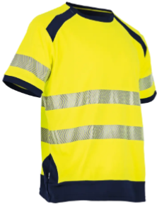 TEE SHIRT MANCHE COURTE HAUTE VISIBILITE HALOGENE JAUNE M