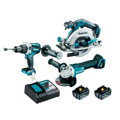 Lot 3 machines 18V 5Ah DHP481 DGA506 DHS680 avec batteries (DLX3095PTJ) - Makita