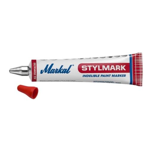 Marqueur à peinture industriel indélébile bille Ø3mm tube 50ml (Rouge) - Wilmart