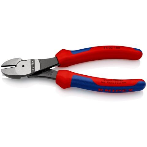 Pince coupante de côté forte démultiplication 180x53x21mm Ø2,2-3,8 - Knipex