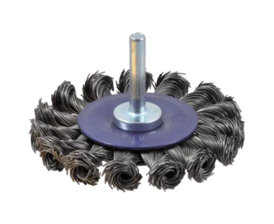 BROSSE CIRCULAIRE SUR TIGE DE 6 MM Ø75 MM ÉP.12 MM Acier ou Inox - Osborn