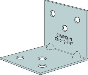 Équerre assemblage 40x40x40x2mm connecteur charpente EA444/2 - Simpson Strong-Tie