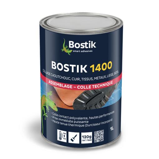 Colle Néoprène 1400 polyvalente prise immédiate puissante performante (Boîte 1L) - Bostik