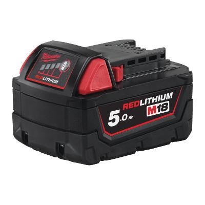 Pack NRJ M18 NRG-502 (2 Batteries 18V 5Ah+Chargeur rapide+Batterie 12V 2Ah OFFERTE) - Milwaukee