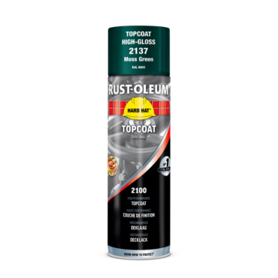 Peinture Finition Protection HARD HAT Arosol 500ml (Vert mousse RAL 6005) - Rust Oleum