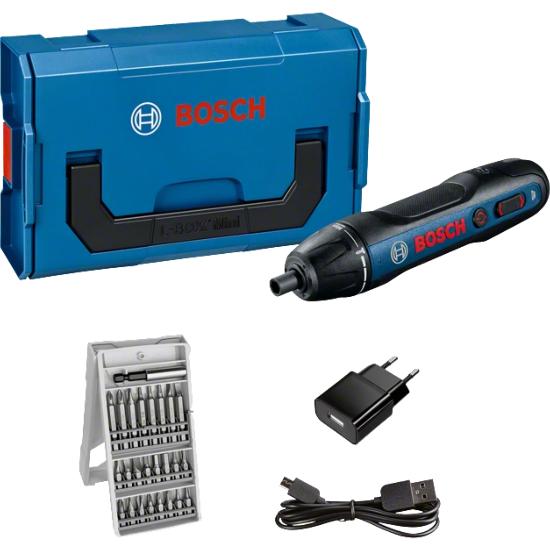 Tournevis sans fil avec 25 embouts 3,6V GO - Bosch