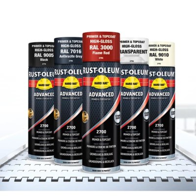 Peinture 2 en 1 Primaire et Finition Hard Hat® Advanced 500ml - Rust-Oleum