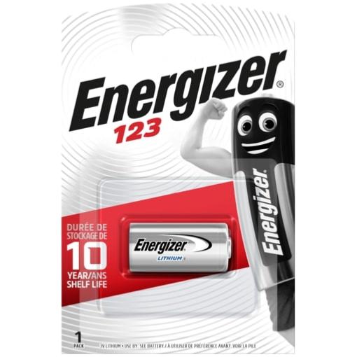 Pile type 123 lithium (Carte 1 pile) - Energizer