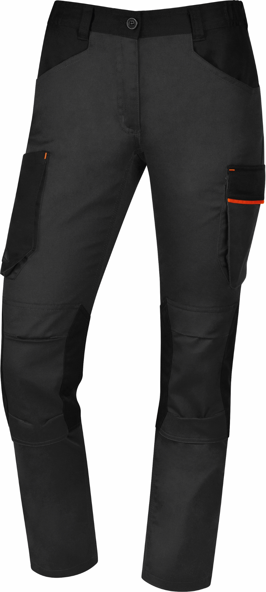 PANTALON DE TRAVAIL FEMME MACH2 GRIS/ORANGE XS