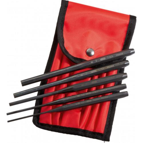 Trousse 5 chasse-goupilles longs tige haute résistance hexagonal 7-TR5A - SAM Outillage