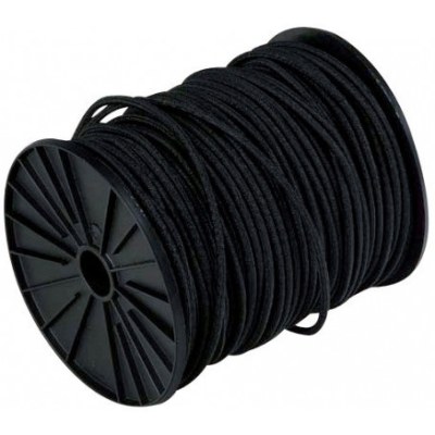 Sandow en bobine noir 8mmx100m (4,2 kg) - Corderies tournonaises